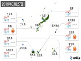 2019年03月27日の沖縄県の実況天気