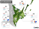 2019年04月05日の道東の実況天気