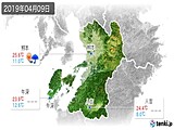 2019年04月09日の熊本県の実況天気