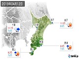 2019年04月12日の千葉県の実況天気