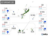 2019年04月13日の沖縄県の実況天気