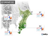 2019年04月15日の千葉県の実況天気