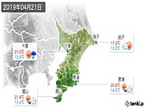 2019年04月21日の千葉県の実況天気