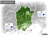2019年04月26日の岡山県の実況天気