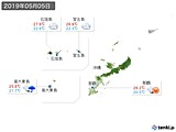 実況天気(2019年05月05日)