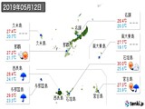 実況天気(2019年05月12日)