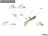 2019年05月14日の沖縄地方の実況天気