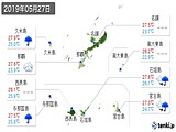 2019年05月27日の沖縄県の実況天気