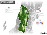 2019年05月29日の山形県の実況天気