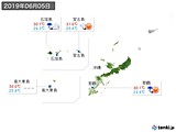 実況天気(2019年06月05日)