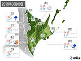 2019年06月09日の道東の実況天気