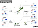 実況天気(2019年06月18日)