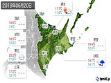 2019年06月20日の道東の実況天気