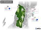 2019年06月23日の山形県の実況天気