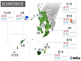 実況天気(2019年07月07日)