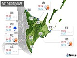 2019年07月08日の道東の実況天気