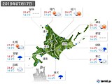 実況天気(2019年07月17日)