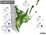 2019年07月19日の道東の実況天気