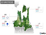 2019年07月23日の青森県の実況天気