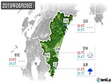 実況天気(2019年08月09日)