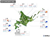 実況天気(2019年08月19日)