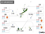 実況天気(2019年08月26日)