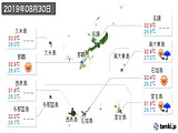 実況天気(2019年08月30日)