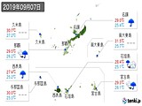 実況天気(2019年09月07日)