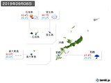 2019年09月08日の沖縄地方の実況天気