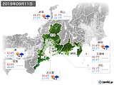 実況天気(2019年09月11日)