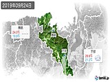 2019年09月24日の京都府の実況天気
