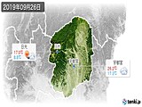 2019年09月26日の栃木県の実況天気