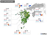 2019年09月28日の九州地方の実況天気