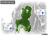 2019年10月14日の岐阜県の実況天気