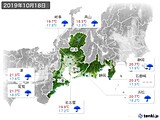 実況天気(2019年10月18日)