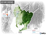 2019年10月28日の愛知県の実況天気