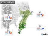 2019年11月14日の千葉県の実況天気