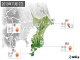 2019年11月17日の千葉県の実況天気