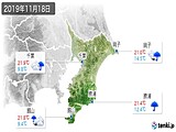 2019年11月18日の千葉県の実況天気