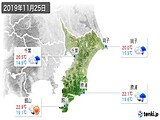 2019年11月25日の千葉県の実況天気