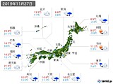 実況天気(2019年11月27日)