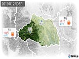 2019年12月03日の埼玉県の実況天気