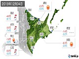 2019年12月04日の道東の実況天気