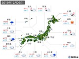 2019年12月06日の実況天気