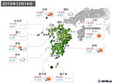 実況天気(2019年12月14日)