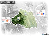 2019年12月23日の埼玉県の実況天気