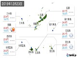 実況天気(2019年12月23日)