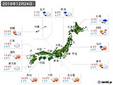 実況天気(2019年12月24日)