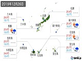 実況天気(2019年12月26日)