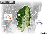 2019年12月27日の栃木県の実況天気